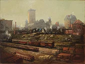 Workers at Grand Central Station By Paul Cornoyer