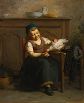 Birds of a Feather 1867 By Emile-Auguste Hublin