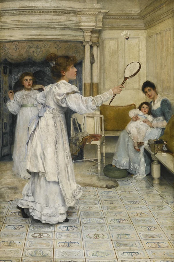 Battledore and Shuttlecock By Laura Theresa Alma-Tadema