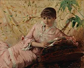 Reading Parisienne 1880 By Albert Edelfelt