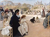 The Luxembourg Gardens Paris By Albert Edelfelt