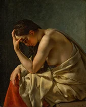 A Study of a Nude Model By Christoffer Wilhelm Eckersberg