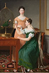 Bella and Hanna 1820 By Christoffer Wilhelm Eckersberg
