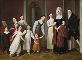 Nathanson Family By Christoffer Wilhelm Eckersberg