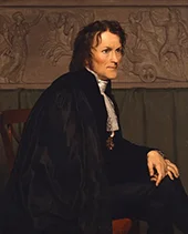 Portrait of the Bertel Thorvaldsen By Christoffer Wilhelm Eckersberg