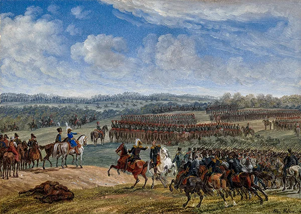 Battle of Ostrowno on the Morning of July 26 1812 By Albrecht Adam