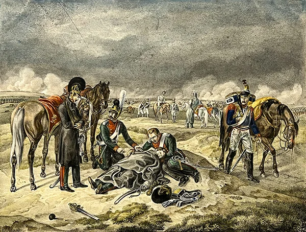Voyage No.79 on the Battlefield at the Moscava By Albrecht Adam
