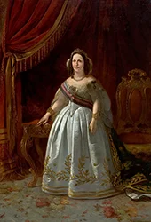 Portrait of Teresa Cristina of the Two Sicilies 1864 By Victor Meirelles