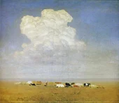 Midday Herd on the Teppe By Arkhip Kuindzhi