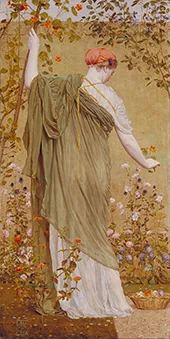 A Garden 1869 By Albert Joseph Moore