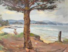 Sydney Beach Scene By Charles David Jones Bryant