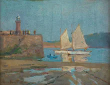 The Lighthouse St Ives By Charles David Jones Bryant