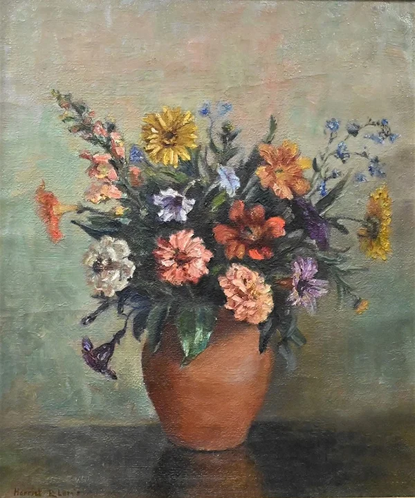Still Life of Flowers in a Vase By Harriet Randall Lumis
