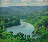 The River Springfield Massachusetts By Harriet Randall Lumis