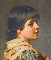 A Venetian Girl By Eugene de Blass