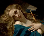 Mary Magdalene in the Cave By Hugues Merle