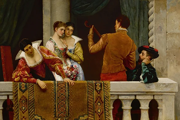 Festival Day Venice 1879 By Eugene de Blass