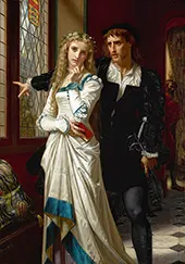 Hamlet and Ophelia 1873 By Hugues Merle