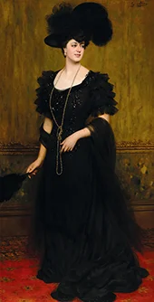 Portrait of Madame Lebreton By Eugene de Blass