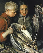 Fisher Children c1902 By Charles Webster Hawthorne
