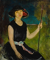 The Black Hat By Charles Webster Hawthorne