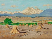 Mount Meeker and Longs Peak near Longmont Colorado By Charles Partridge Adams
