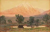 Sunset on Mount Sopris By Charles Partridge Adams