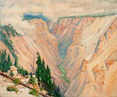 Yellow Stone Canyon By Charles Partridge Adams