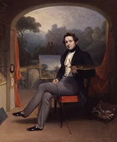 Self Portrait of George Arnald in his Studio 1831 By George Arnald