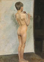 A Boy with his Back Turned to a Flute 1903 By Gad Frederik Clement