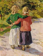 Two Friends in a Garden By Gad Frederik Clement