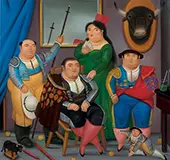 Family Scene By Fernando Botero