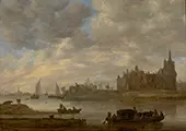 View of Duurstede Castle 1649 By Jan van Goyen
