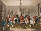 Family Celebration in an English Castle 1820 By Henry Alken