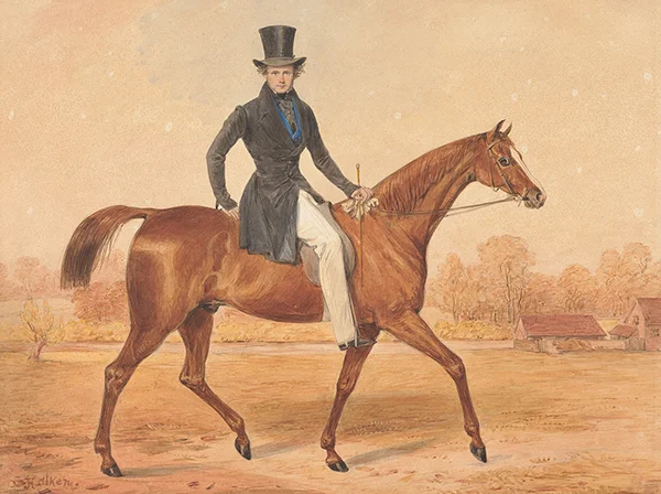 H Grant on Horseback By Henry Alken