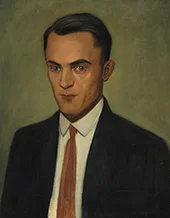 Portrait of Erwin Hildinger c1928 By Georg Scholz