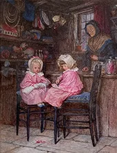 The Young Customers By Helen Allingham