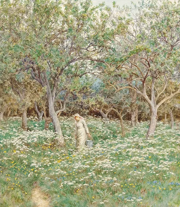 Woodland Flowers By Helen Allingham