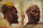 Arab Head Studies By Georges Clairin