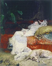 Portrait of Sarah Bernhardt 1876 By Georges Clairin