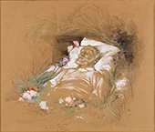 Victor Hugo on his Deathbed By Georges Clairin