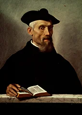 Portrait of An Ecclesiastic c1557 By Giovanni Battista Moroni