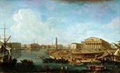 Stock Exchange and Admiralty as Seen from the Peter and Paul Fortress St Petersburg 1810 By Fyodor Alekseyev