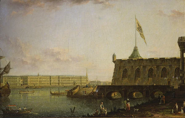 View of the Peter and Paul Fortress and Palace Embankment By Fyodor Alekseyev