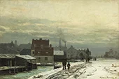 Winter Landscape 1885 By Anders Andersen-Lundby