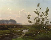 Danish Countryside Landscape 1930 By Hans Ole Brasen
