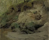Forest with a Sandy Slope 1887 By Eero Jarnefelt