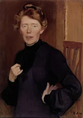 Portrait of Tekla Hultin 1905 By Eero Jarnefelt