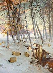 On a Clear Eve When the November Sky Grew Red By Joseph Farquharson