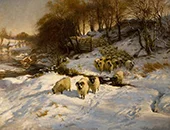 Sheep in Snow 1935 By Joseph Farquharson